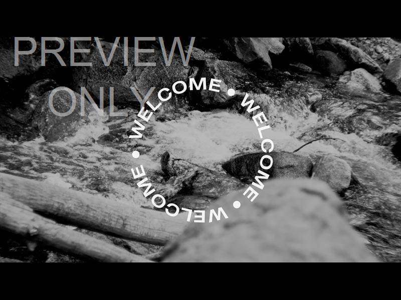 Black And White River Welcome Still