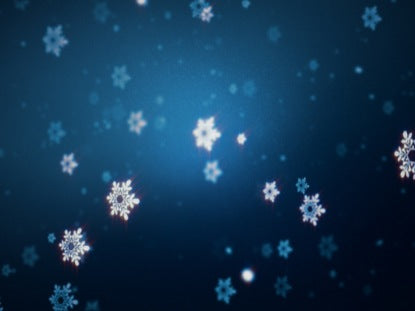Snow Flakes Blue
