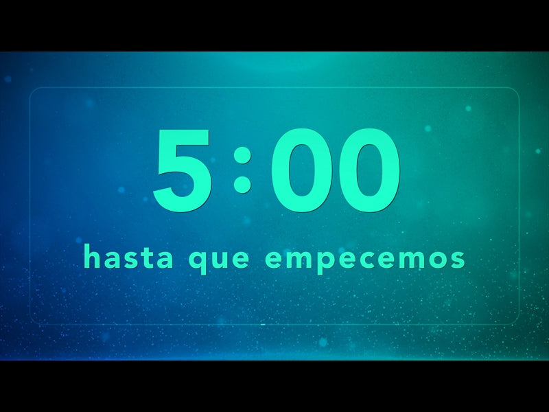 Cuenta Regresiva Azul Aqua