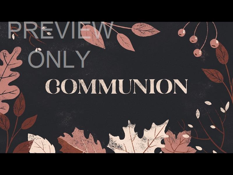 Fall Feelings Communion