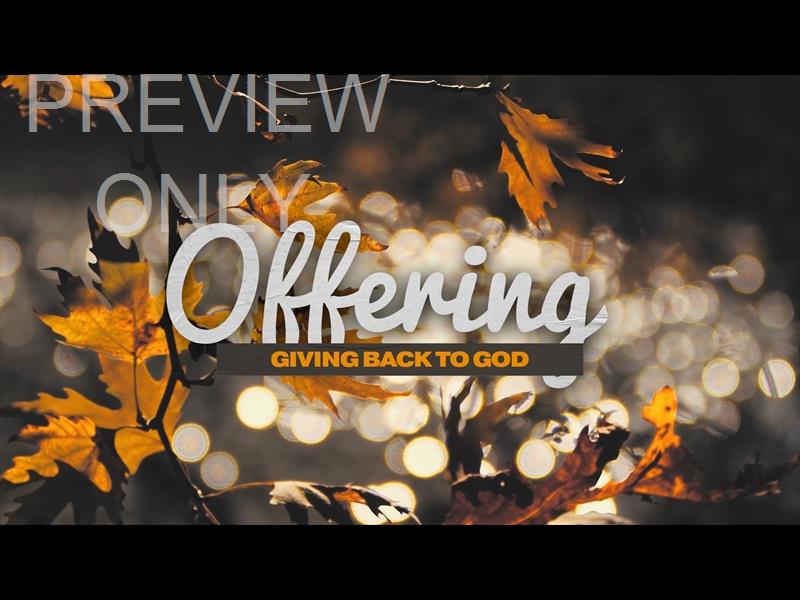 Moving Fall Offering Still