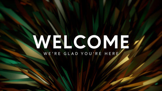Feathered Glass Welcome Still