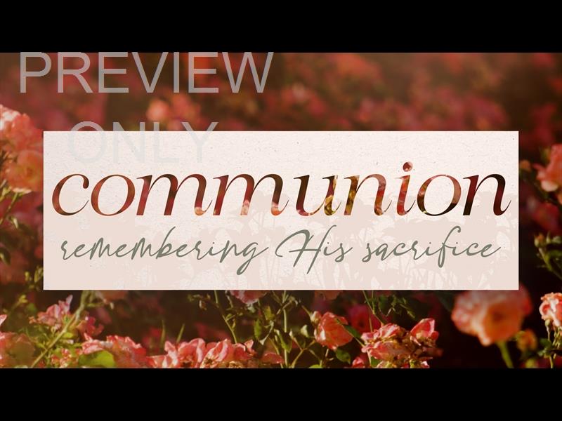 Flower Garden Communion Still