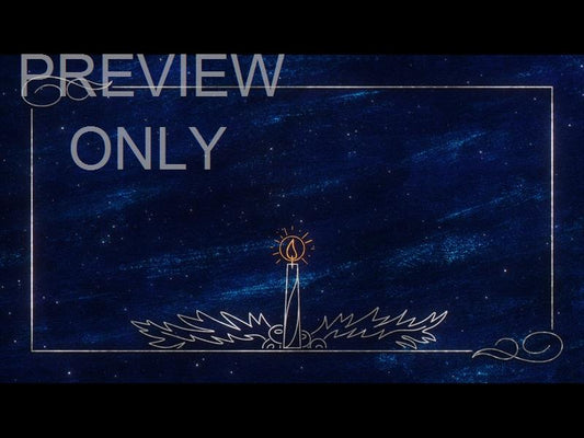 Star Of Wonder Candle Blue