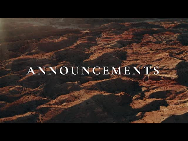 Canyon Views Title - Announcements