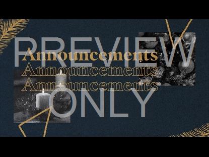 Glorious Announcement