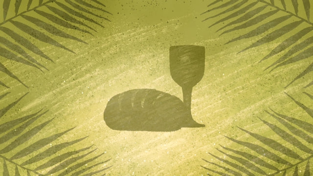 Painted Palm Sunday Communion