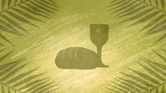 Painted Palm Sunday Communion