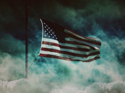 Memorial Day Flag Clouds