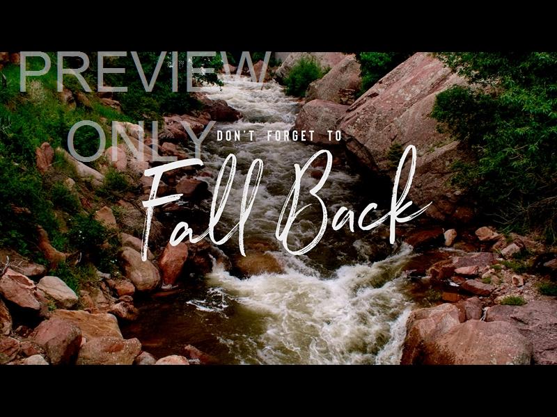El Dorado Fall Back Still