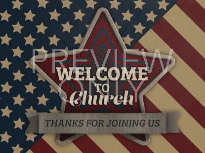 Old Fashioned America Welcome Still