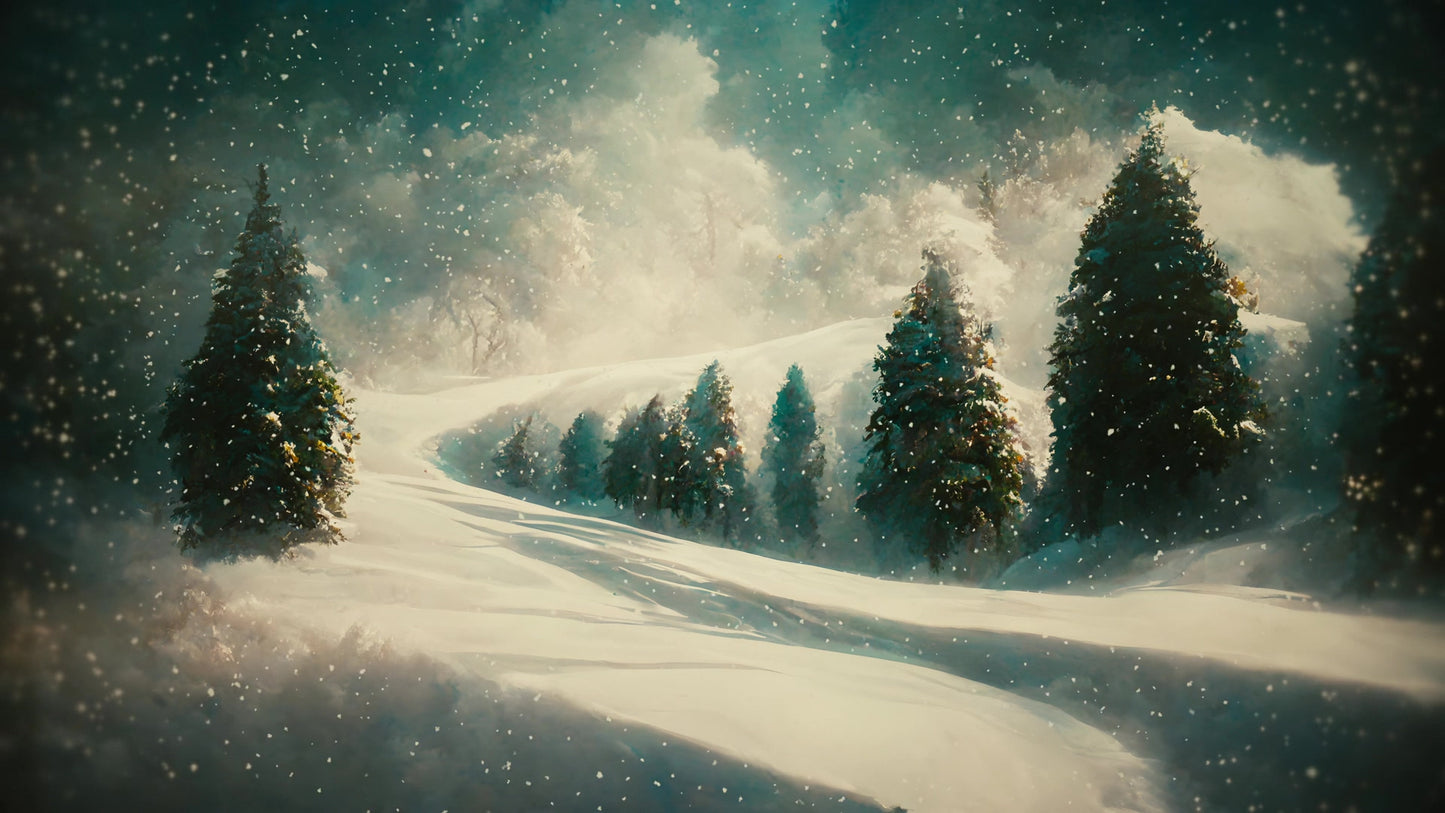 Winter Journey Snow Bank