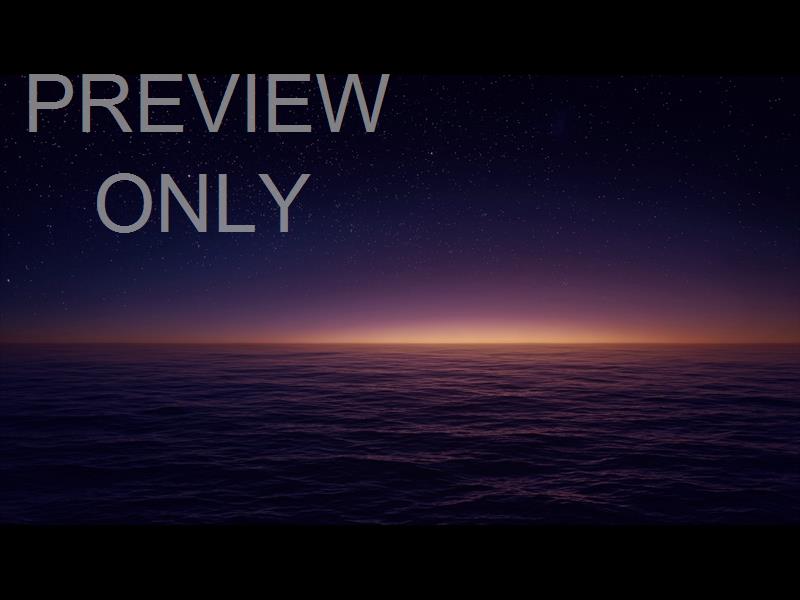 Seascape Purple Starry Night