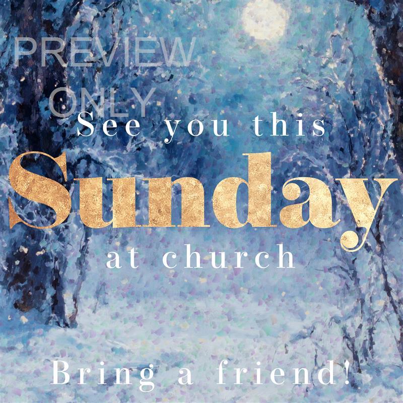 Snow Day Social Graphic Sunday