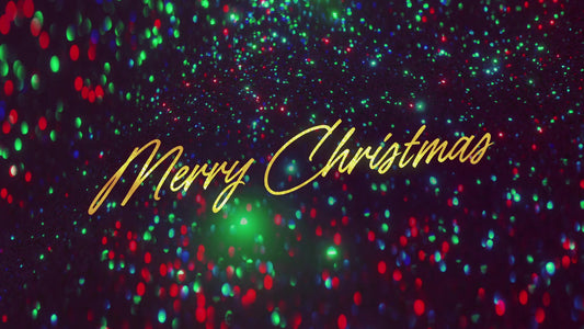Glitter Echoes Merry Christmas Title