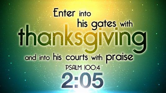 Thanksgiving Verses Countdown