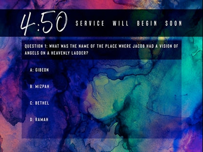 Canvas Bible Trivia Countdown