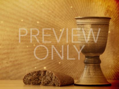 Communion Particles Bread And Cup Still
