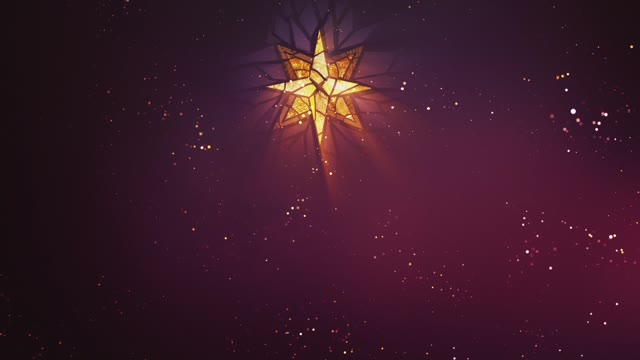 Christmas Glass Star Center