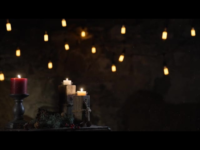Rustic Christmas Tall Candles