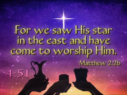Worship Him Christmas Scripture Countdown