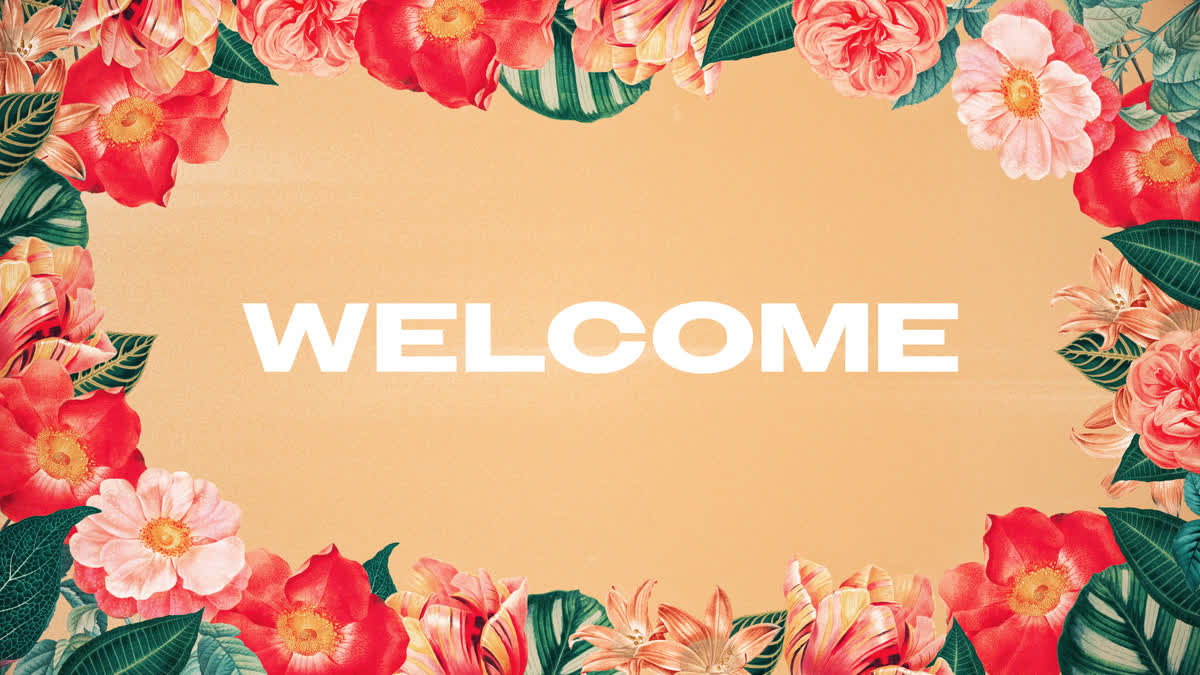 Vintage Floral Welcome
