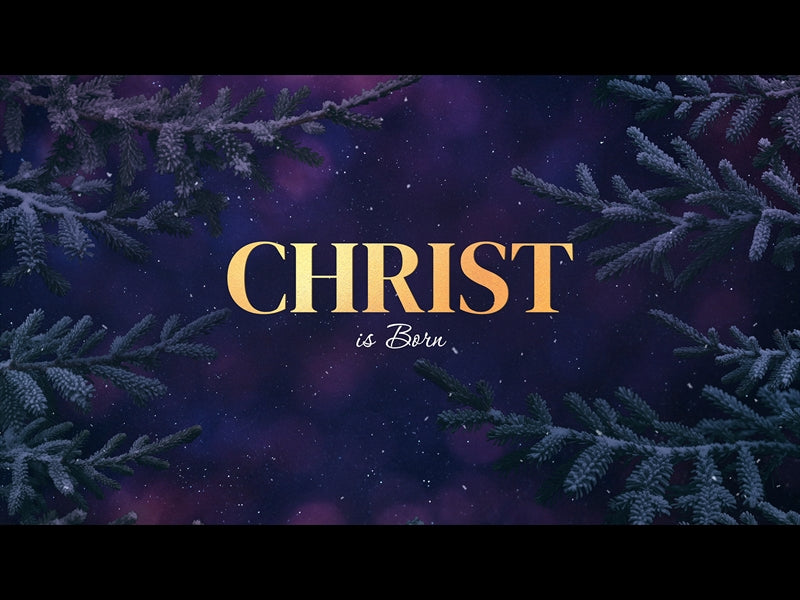 Christmas Wintertide Christ Is Born