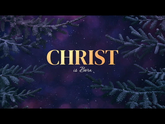 Christmas Wintertide Christ Is Born