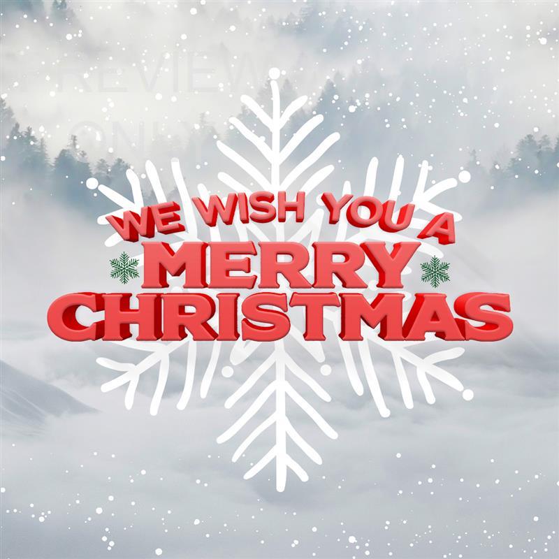 We Wish You A Merry Christmas Social Graphic - Title