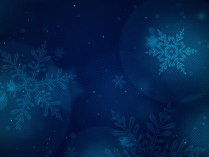 Christmas Glow Snowflakes Blue Slow