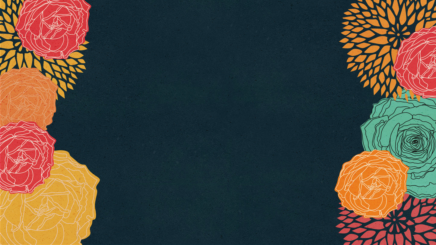 Floral Valentine Blue