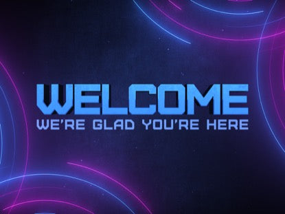 Neon Lines Welcome