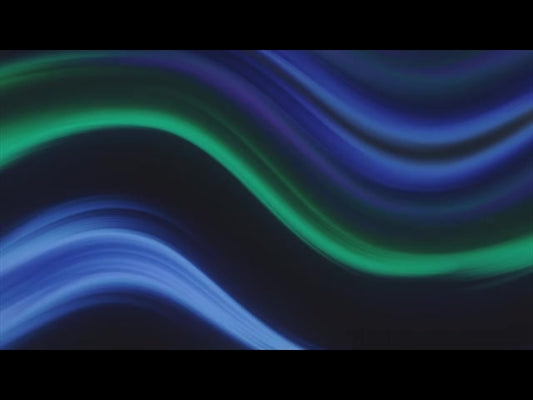 Color Wave Blue Green Horizontal