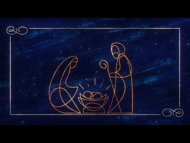 Star Of Wonder Nativity Blue