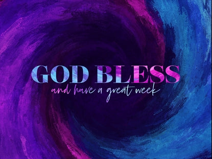 Paint Swirl God Bless