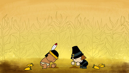 Thanksgiving Illustration - Planting Corn