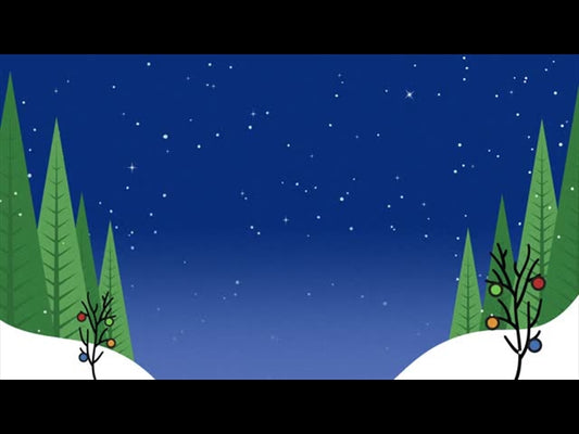 Christmas Time Is Here: Blue Scenic Corners