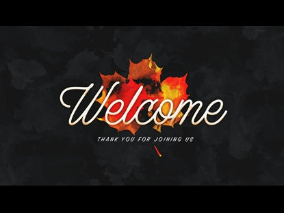 Painted Leaves Welcome