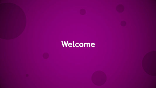 Floating Circles Welcome Still