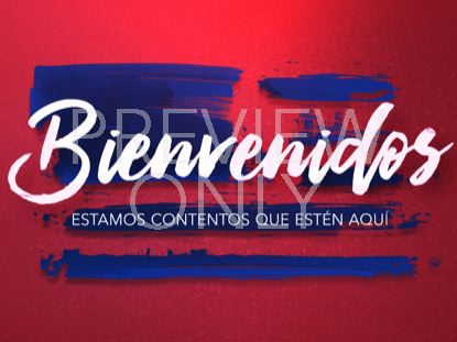 American Flair Welcome Still Spanish