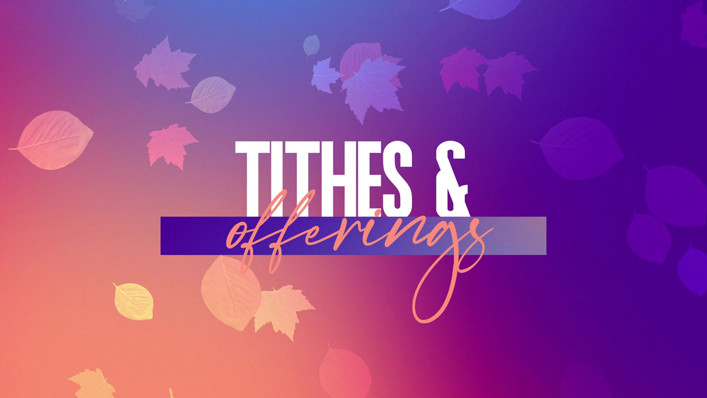 Vibrant Fall Tithes And Offerings