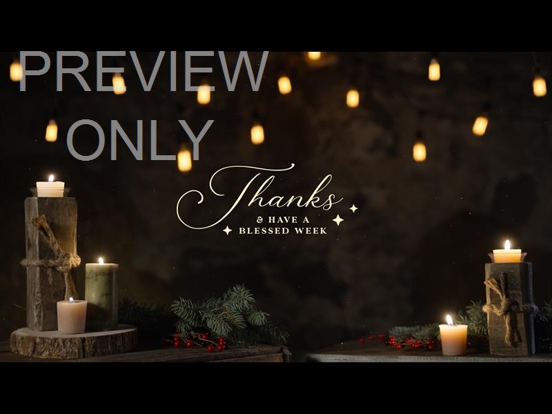 Rustic Christmas Thanks Still