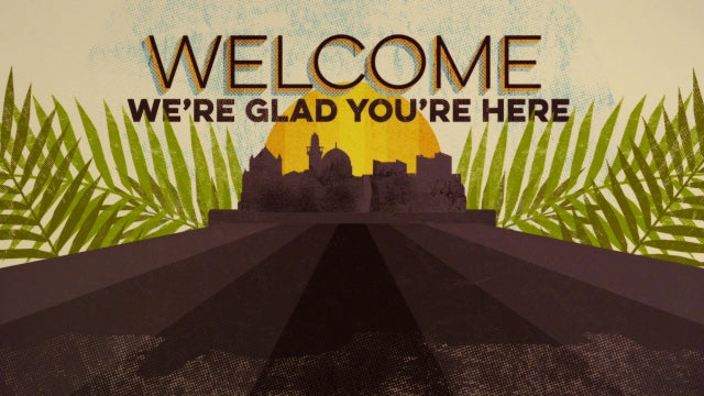 Textured Palms Welcome 01