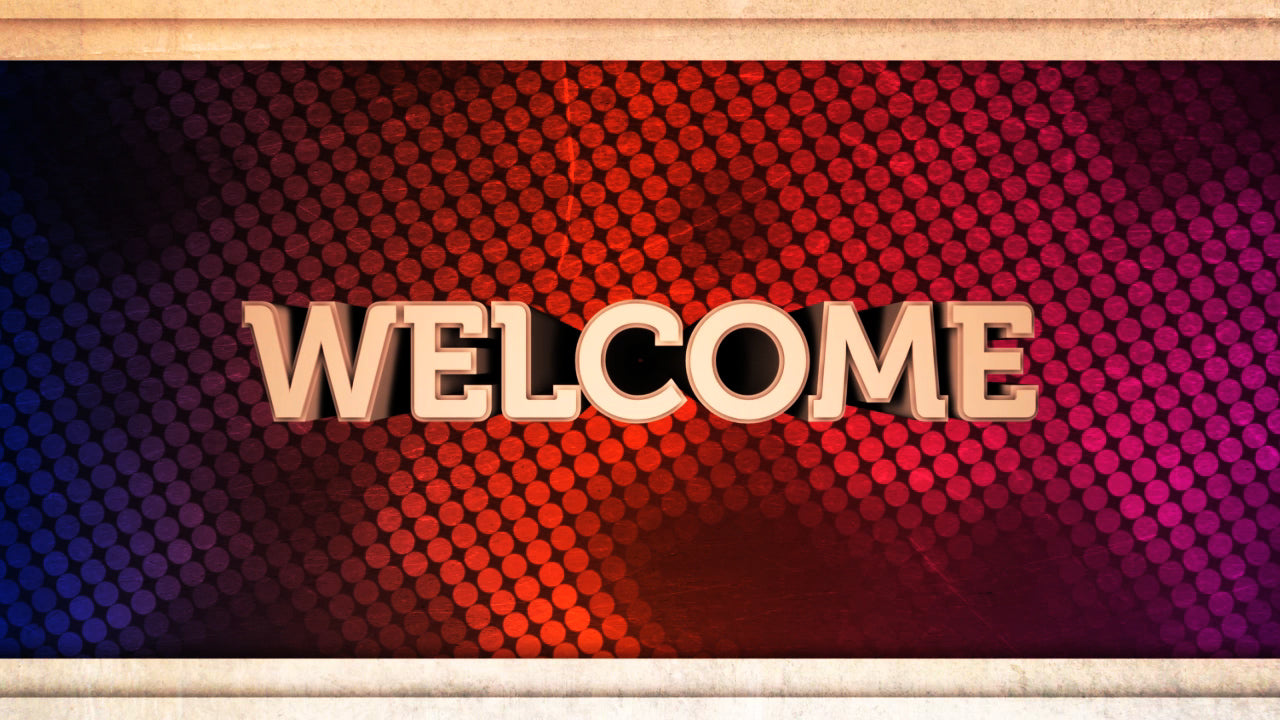 Grunge Grid Welcome Still