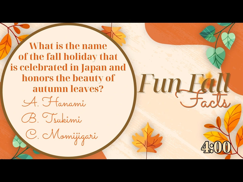 Fun Fall Facts: Countdown