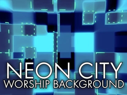 Neon City Worship Background