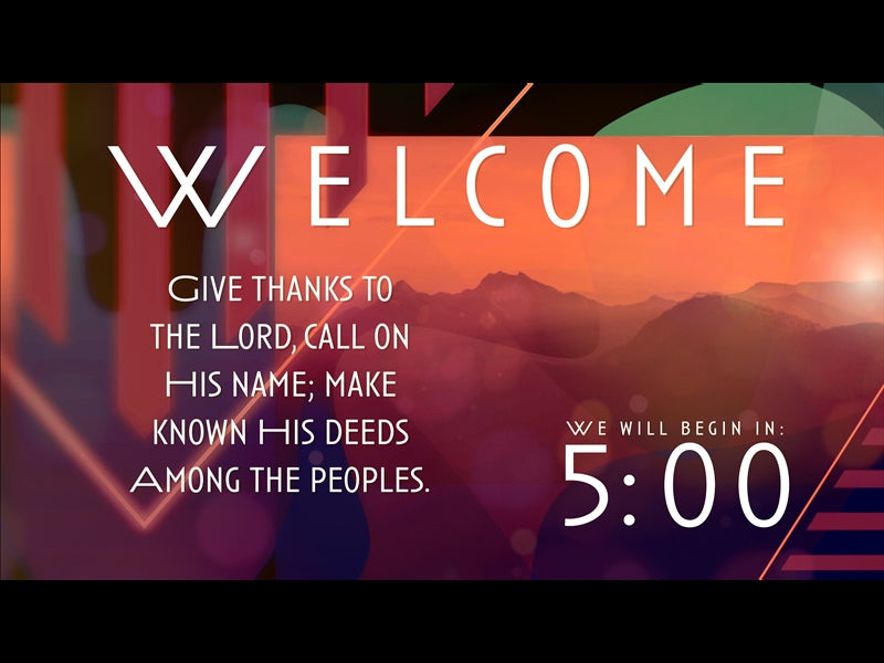 Alpenglow Scripture Countdown