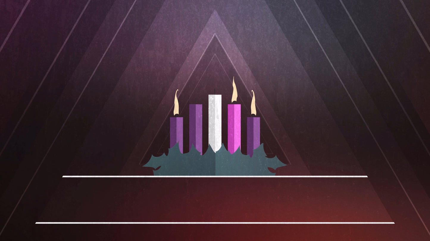 Christmas Advent Candles Week 03 Blank