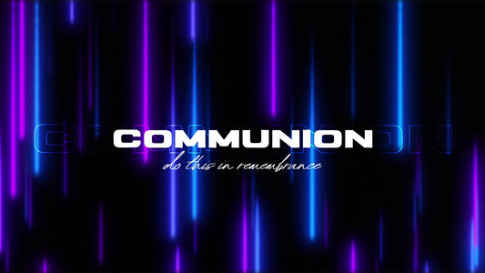 Neon Rain Communion Still