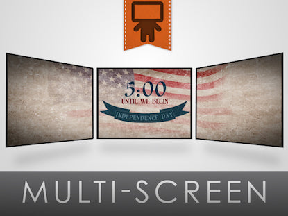 Vintage Independence Day Countdown Triple Wide